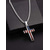 cheap Accessories-United States 250th Anniversary Men's Stainless Steel American Flag Cross Pendant Necklace, Durable and Stylish, Perfect for Independence Day, US and Casual Everyday Wear