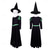 cheap Girls' Costumes-Magical Witch Movie Cosplay Costume Cosplay for Unisex Kid's Adults' Halloween Carnival Performance Party / Evening Comic Con