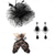cheap Fascinators &amp; Hats-Set Gloves Fascinator Earrings Gentlewoman Floral Fancy Dress Women's Masquerade Tea Party Ascot Horse Racing Festival Adults' Headpiece Gloves Earrings