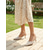abordables Invité au mariage-Escarpins à bride arrière en résille florale ivoire pour femme, bout pointu, chaussures élégantes pour invitée à un mariage champêtre