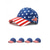 abordables Accessoires-Casquette de baseball en polyester pour femmes du 250e anniversaire des États-Unis avec impression du drapeau américain plusieurs motifs disponibles idéales pour les États-Unis le jour de