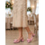 ieftine Mama miresei/mirelui-Pantofi cu toc bloc roz pal pentru femei, tocuri slingback cu detaliu de fundă, pantofi eleganți pentru soacra miresei pentru nunți în oraș