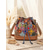 voordelige Handtas &amp; Draagtassen-Dames leren bucket bag in bohemian stijl, met een veelkleurig bloemenpatroon, veelzijdig te dragen, verstelbare schouderbanden, perfect voor dagelijks gebruik.