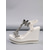 voordelige Vrouwen-Witte sleehak sandalen met vlinderdesign voor dames - sprankelende plateauhakken met strasssteentjes voor zwembadfeestjes in resorts, tropische vakanties en zomerse glamour.