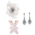 cheap Fascinators &amp; Hats-Set Gloves Fascinator Earrings Gentlewoman Floral Fancy Dress Women's Masquerade Tea Party Ascot Horse Racing Festival Adults' Headpiece Gloves Earrings