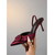 abordables escarpins à talon ouvert-Escarpins slingback en satin violet pour femme - élégants escarpins à bout pointu et petit talon ornés d'une boucle, parfaits pour les dîners de fêtes et les soirées habillées. &amp;vêtements élégants du