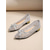cheap Women-Women's Sheer Floral Pattern Ballet Flats with Gold Accents – Comfortable Stylish Shoes for Vacation Dinners and Summer Evenings