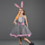 baratos Fantasia de Animal-Tutu manto Animal Coelho coelhinho da Páscoa Vestidos Engraçado Crianças Para Meninas Dia Das Bruxas Páscoa Carnaval Festa Fantasias fáceis de Halloween Vestir-se