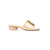 abordables Mère de la Mariée/Marié-Sandales plates couleur champagne pour femme, élégantes et confortables avec boucle, chaussures plates pour la mère de la mariée lors de mariages en ville.