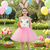 abordables Disfraz de Animal-Tutu Túnica Animal Conejo conejo de Pascua Vestidos Gracioso Niños Chica Víspera de Todos los Santos Semana Santa Carnaval Fiesta Disfrazarse