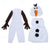 billiga Pojkdräkter-Snödrottning Frostig Olaf Temafestdräkt Cosplay for Pojkar Flickor Barn Jul Karnival Maskerad
