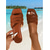 economico Donne-sandali da spiaggia bianchi intrecciati da donna: sandali da spiaggia bassi, chic e minimalisti per le vacanze al mare e le vacanze estive
