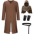 billiga Outfits-Medeltida kostymer Renässans Finkostym Armskydd Tunika Krigare Viking Maskeradkläder Herr Halloween Karnival Prestanda LARP Ren Faire Vuxna Kostym