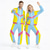 cheap Outfits-Hippie 1980s Street Style Pants Outfits Jacket Long Sleeves Disco Fancy Dress Unisex Carnival Costume Masquerade Dailywear Party &amp; Evening Casual Daily Adults' Top Pants