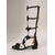 cheap Women-Women's Black Knee High Gladiator Sandals with Bowknot Straps – Edgy Strappy Summer Boots for Music Festivals, Rave and Vacation