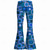 baratos Partes inferiores-Retro Vintage Boho Anos 70 Calças Calça boca de sino Hippie Discoteca Cintura Alta Geométrica Fantasia Homens Dia Das Bruxas Carnaval Festival de Música Festa Temática Retro Adulto Calças