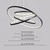 billige Ring &amp; Rund Design-3-lys 80/60/40/20 cm LED-pendellampe i metall, akryl, ringformet design, lakkerte overflater, 90 W/113 W, 3-ringers, 4-ringers dimbar med fjernkontroll