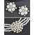 abordables Mariage ACC-Ensemble de bijoux en fausses perles pour femme - élégant collier et boucles d'oreilles dorés et argentés, idéal pour les mariages, les enterrements de vie de jeune fille et les galas - pendentif en perles classique, accessoire parfait pour les demoiselle