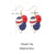 cheap Accessories-United States 250th Anniversary Women's Alloy Patriotic Dangle Earrings, Multiple USA Flag &amp; Heart Styles, Red White Blue Statement Jewelry for Party &amp; Festival Wear