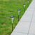 billige Landskapslys-Utendørs solcelledrevet IP65 vanntett trompetblomsterlampe, varm hvit + RGB, hagesti plendekor, gårdslandskapsbelysning, utendørs dekorativ aksentlampe, projektorlampe for hagen