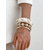 economico Accessori per le vacanze-Set di braccialetti in lega acrilica da donna, braccialetti alla moda multicolore e gioielli impilabili con perline, accessori da polso casual in stile boho resort per vacanze, viaggi in spiaggia, uso quotidiano e occasioni di svago