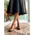 economico Retrò anni ’50-Mary Jane bianche retrò anni '50 da donna: eleganti décolleté con cinturino a T e punta a coda di rondine con tacco a rocchetto effetto legno per matrimoni vintage e feste retrò &amp;abiti classici