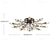 billiga Sputnik Design-15-ljus 90 cm taklampor led kristall infällda lampor metallmålade ytskikt chic &amp; modern 200-240v / 110-120v blomdesign