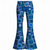 baratos Partes inferiores-Retro Vintage Boho Anos 70 Calças Calça boca de sino Hippie Discoteca Cintura Alta Geométrica Fantasia Homens Dia Das Bruxas Carnaval Festival de Música Festa Temática Retro Adulto Calças