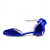 cheap Bridesmaid-Women's Blush Pink Velvet Pearl Ankle Strap Heels, Elegant Dress Shoes for Bridesmaids at City Weddings