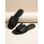 abordables Mujeres-Sandalias planas marrones para mujer: cómodas sandalias veganas de piel sintética para vacaciones en la playa y escapadas de verano. &amp;ropa de resort tropical