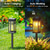 cheap Landscape Lights-1 Pack Solar Pathway Lights Outdoor, Solar Outdoor Lights, Bright Solar Garden Lights Waterproof, Auto On/Off Outdoor Solar Lights for Yard Landscape Path Lawn Patio Walkway