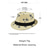 cheap Vacation Accessories-Men's Straw Fedora Hat with Palm Tree Print, Lightweight Breathable Woven Summer Trilby in Multiple Colors, Casual Resort Style for Spring Beach Vacation &amp; Everyday Wear
