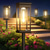 cheap Landscape Lights-1 Pack Solar Pathway Lights Outdoor, Solar Outdoor Lights, Bright Solar Garden Lights Waterproof, Auto On/Off Outdoor Solar Lights for Yard Landscape Path Lawn Patio Walkway