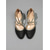 baratos Anos 1920 &amp; Era Gatsby-Sapatos Mary Jane pretos com glitter para mulheres – elegantes sapatos de salto bloco com tiras cruzadas no tornozelo e detalhes prateados, inspirados nos anos 1920, perfeitos para bailes de
