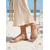 preiswerte Brautjungfer-Goldene, flache Riemchensandalen für Damen mit Kristallverzierungen, elegante und bequeme Schuhe für Brautjungfern bei Strandhochzeiten