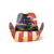 abordables Accesorios-Sombrero de vaquero de paja western para hombres del 250 aniversario de los Estados Unidos con impresiones de bandera patriótica estilo fedora tejido transpirable en múltiples diseños festivales
