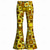 baratos Partes inferiores-Retro Vintage Boho Anos 70 Calças Calça boca de sino Hippie Discoteca Cintura Alta Geométrica Fantasia Homens Dia Das Bruxas Carnaval Festival de Música Festa Temática Retro Adulto Calças