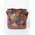 voordelige Handtas &amp; Draagtassen-Dames leren bucket bag in bohemian stijl, met een veelkleurig bloemenpatroon, veelzijdig te dragen, verstelbare schouderbanden, perfect voor dagelijks gebruik.