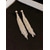 abordables Mariage ACC-Boucles d'oreilles pendantes à pompons en alliage pour femmes, élégantes boucles d'oreilles pendantes à franges et longue chaîne, un style étincelant idéal pour les mariages, les soirées et les événements formels.