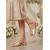 abordables Mère de la Mariée/Marié-Sandales plates couleur champagne pour femme, élégantes et confortables avec boucle, chaussures plates pour la mère de la mariée lors de mariages en ville.