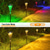 billige Landskapslys-Utendørs solcelledrevet IP65 vanntett trompetblomsterlampe, varm hvit + RGB, hagesti plendekor, gårdslandskapsbelysning, utendørs dekorativ aksentlampe, projektorlampe for hagen