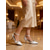 abordables Madre de la Novia/Novio-Mujer Zapatos de boda Lentejuelas cristal brillo D'Orsay y Dos Piezas Zapatos de novia Perla Talón de la correa del tobillo Dedo Puntiagudo Clásico Satén Tira de tobillo Negro Blanco Marfil