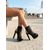 preiswerte Frauen-Schwarze Plateau-Stiefeletten mit Blumenmuster und Spitze für Damen – sexy Schnürstiefel mit offener Zehenpartie und hohen Absätzen für Musikfestivals, Raves und Sommerkonzerte