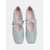 baratos Dama de honra-Sapatilhas de ballet femininas rosa blush com renda, sapatos de festa confortáveis com laço, sapatilhas elegantes para damas de honra em casamentos ao ar livre.