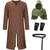billiga Outfits-Medeltida kostymer Renässans Finkostym Armskydd Tunika Krigare Viking Maskeradkläder Herr Halloween Karnival Prestanda LARP Ren Faire Vuxna Kostym