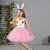 abordables Disfraz de Animal-Tutu Túnica Animal Conejo conejo de Pascua Vestidos Gracioso Niños Chica Víspera de Todos los Santos Semana Santa Carnaval Fiesta Disfrazarse