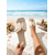 abordables Mujeres-Sandalias planas marrones para mujer: cómodas sandalias veganas de piel sintética para vacaciones en la playa y escapadas de verano. &amp;ropa de resort tropical