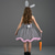 baratos Fantasia de Animal-Tutu manto Animal Coelho coelhinho da Páscoa Vestidos Engraçado Crianças Para Meninas Dia Das Bruxas Páscoa Carnaval Festa Fantasias fáceis de Halloween Vestir-se