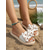 economico Donne-sandali da donna con fiocco a pois e suola in corda intrecciata: graziose scarpe basse slip-on per le vacanze al mare, le vacanze estive e a bordo piscina