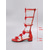 cheap Women-Women's Black Knee High Gladiator Sandals with Bowknot Straps – Edgy Strappy Summer Boots for Music Festivals, Rave and Vacation